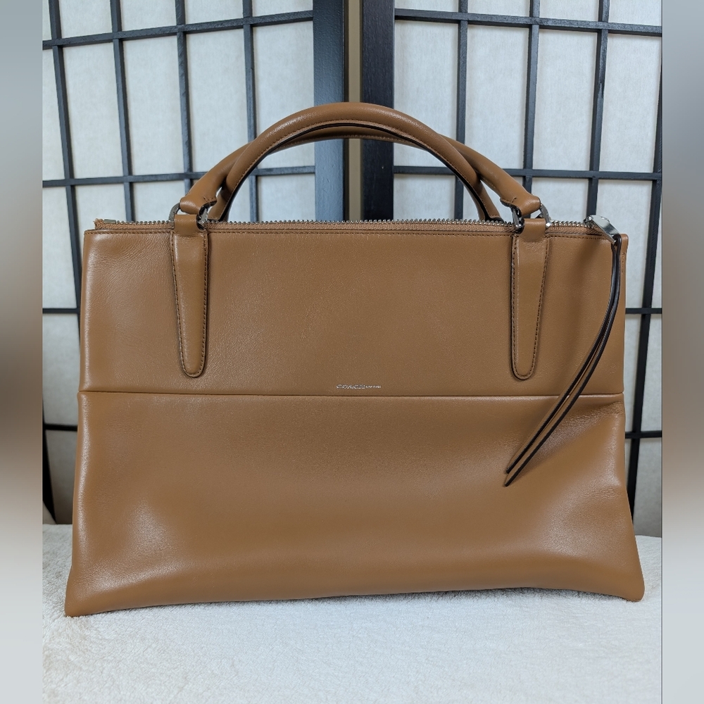 COACH Borough Bag in Retro Glove Tan Smooth Leather Style 30348